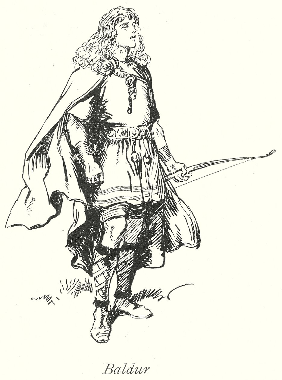 Baldur (litho) door Gordon Frederick (after) Browne