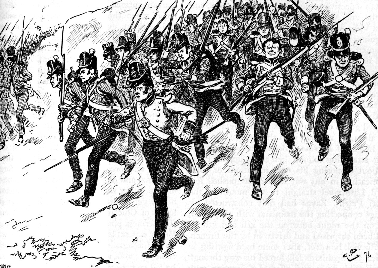 Dilkess Brigade van de Garde kwam op, 1896, 1902 door Gordon Frederick Browne