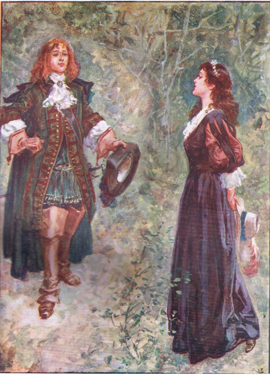"Ben ik nu naar je zin neef?", uit Lorna Doone pub. door W & R Chambers Ltd, 1921 door Gordon Frederick Browne