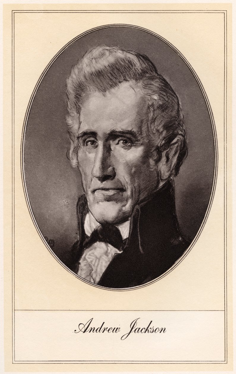 Andrew Jackson, zevende president van de Verenigde Staten, begin 20e eeuw door Gordon Ross
