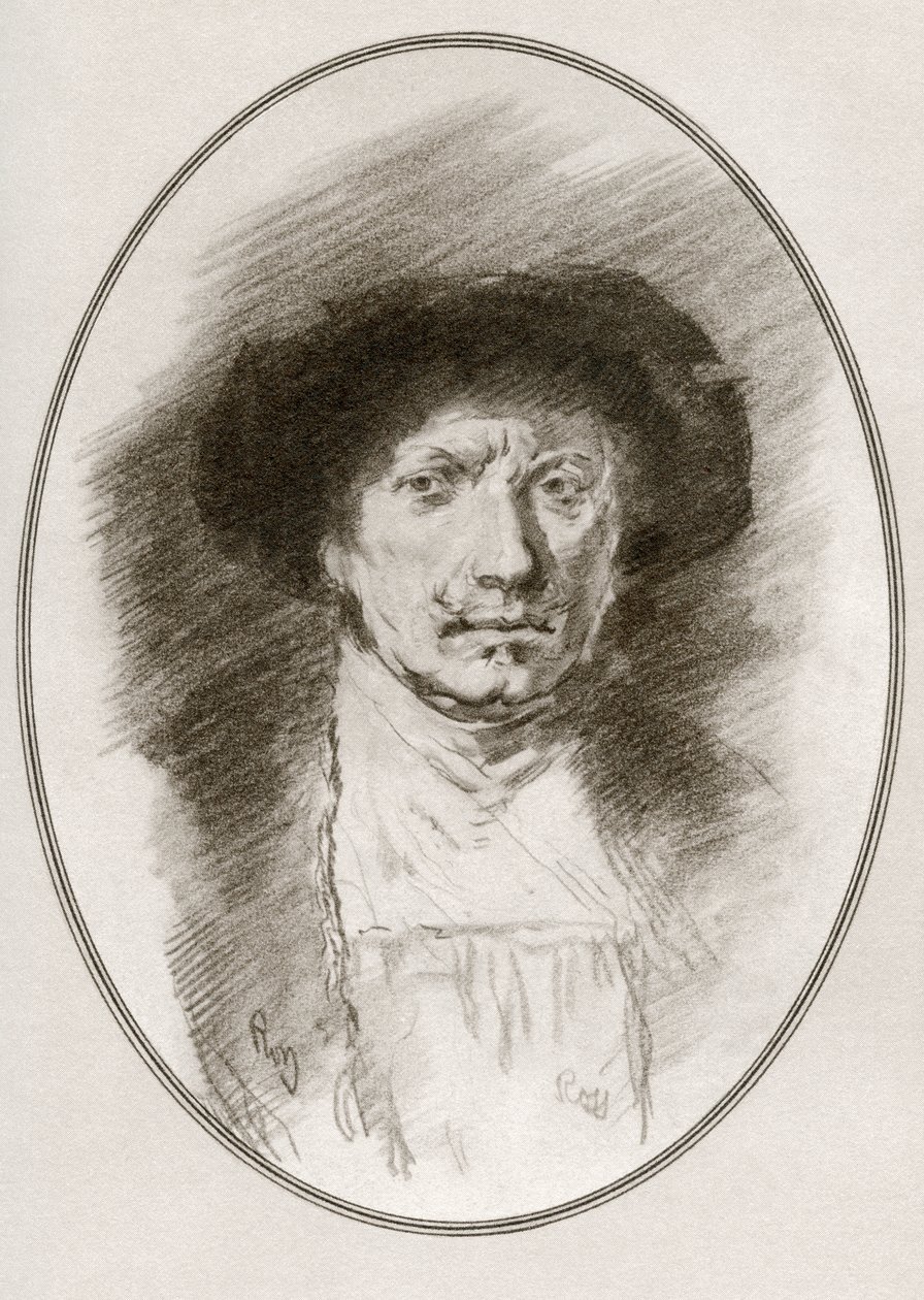 Rembrandt Harmenszoon van Rijn, uit Living Biographies of Great Painters door Gordon Ross