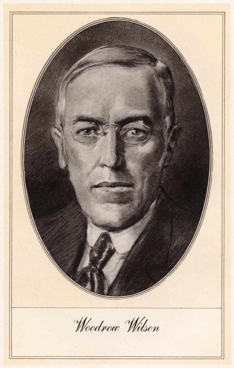 Woodrow Wilson, 28e president van de Verenigde Staten door Gordon Ross