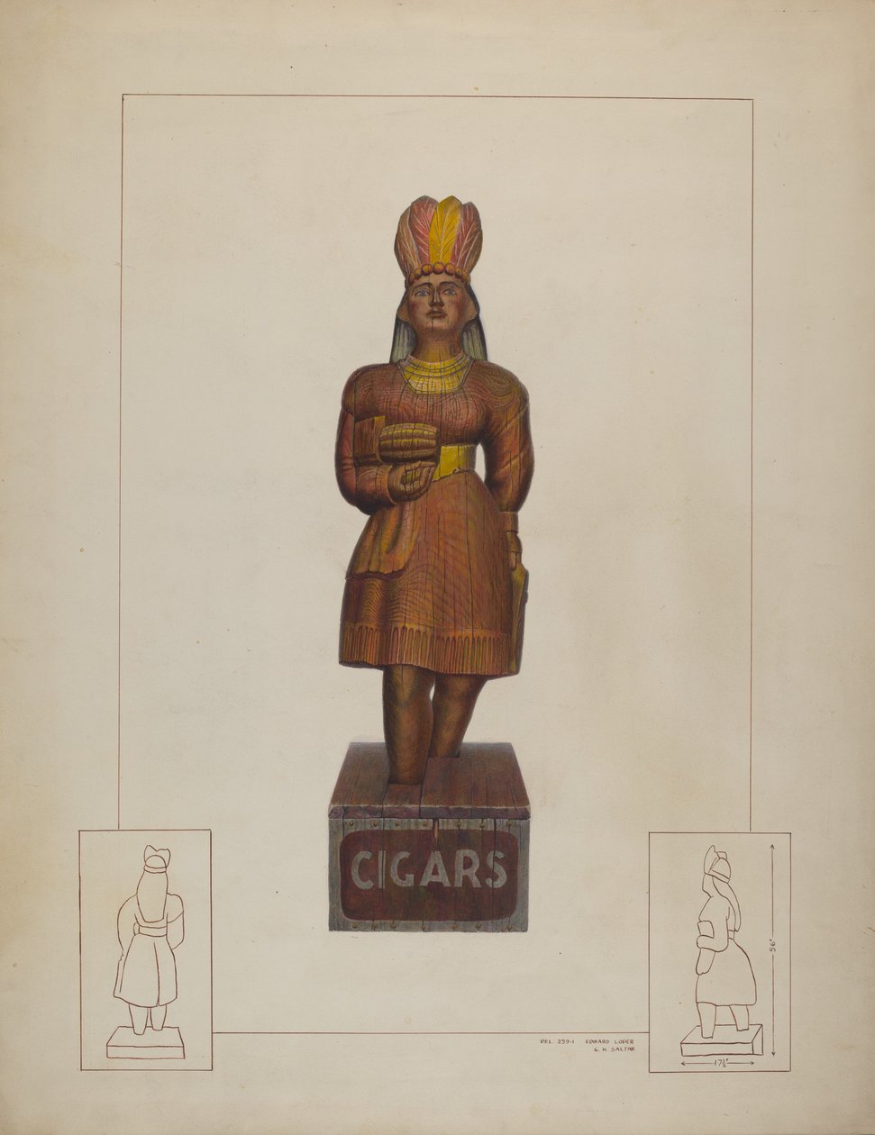 Sigarenwinkel Indiaan door Gordon Saltar and Edward L. Loper