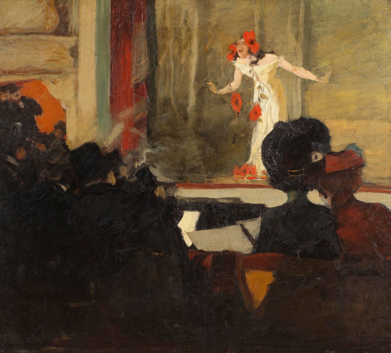 Muziekhal Scène, c.1900 door Gosta von Hennigs