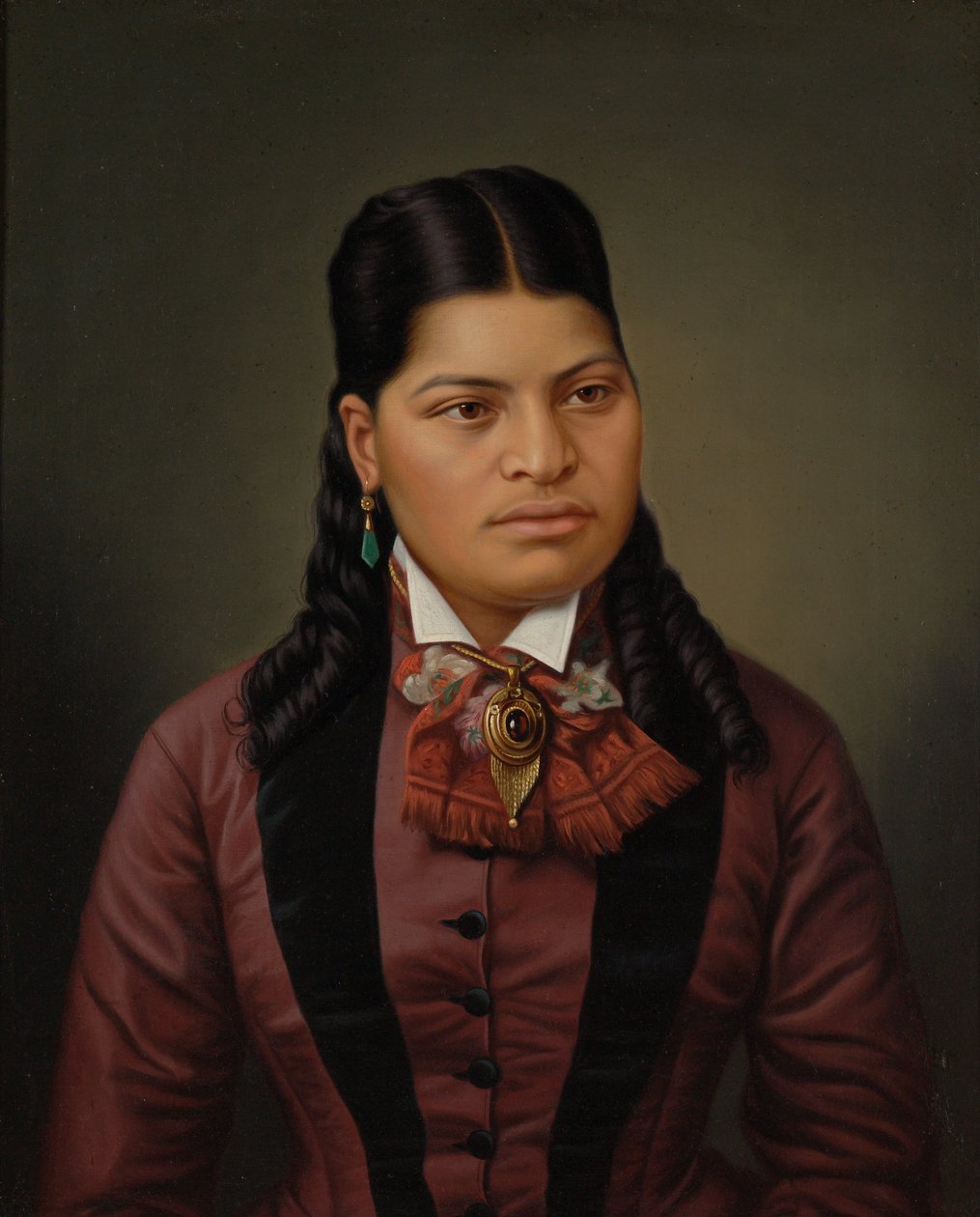 Maori meisje door Gottfried Lindauer