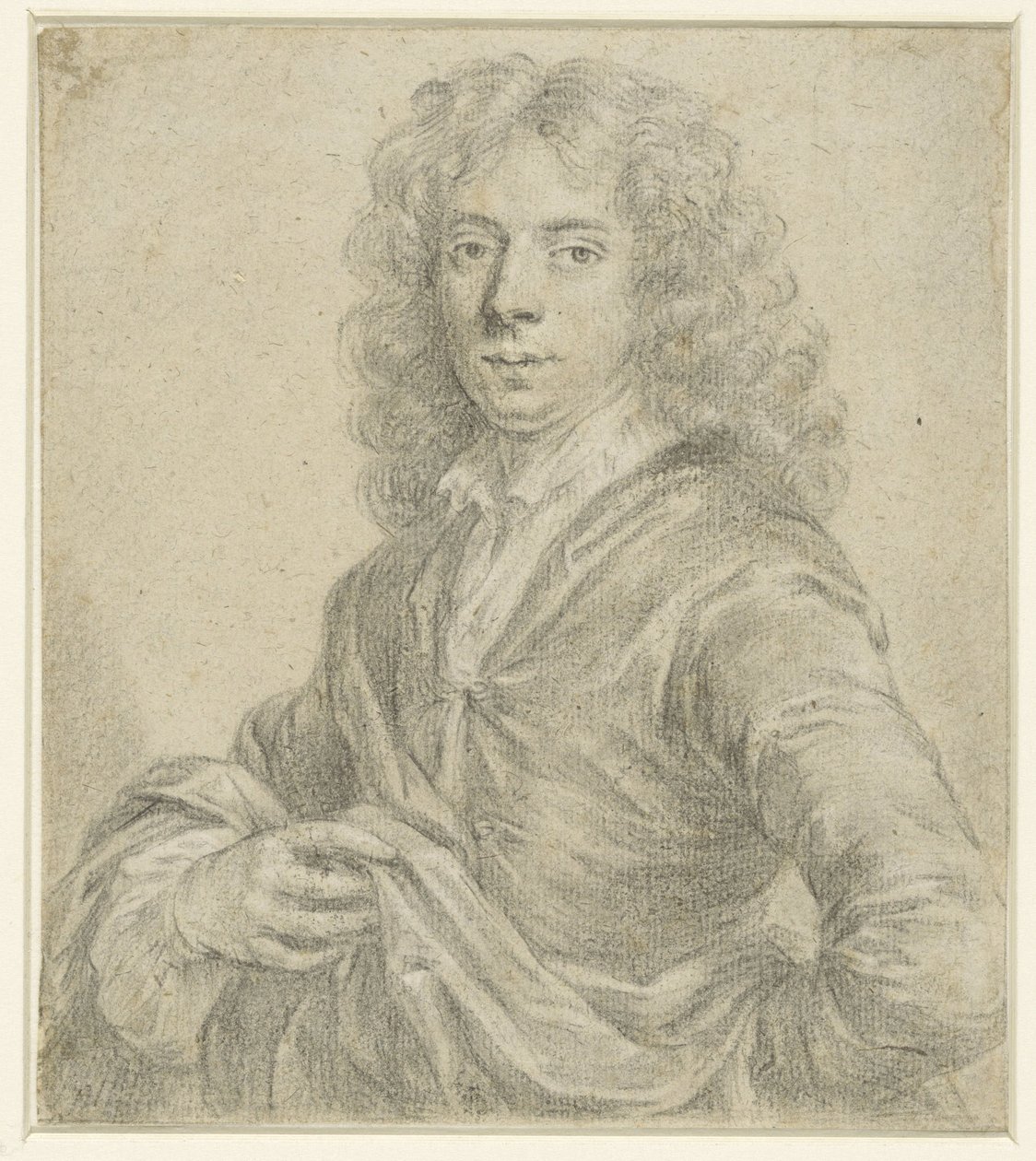 Portret van Steffan Wolters, verzamelaar te Amsterdam door Gottfried Kneller