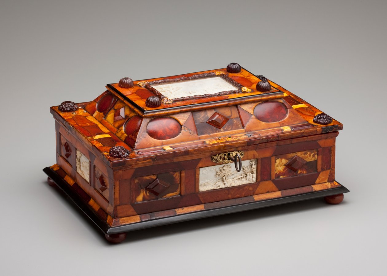 Hoflijke amber kist, ca. 1695 door Gottfried Wolffram