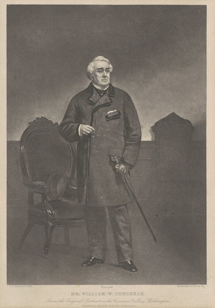 Mr. William W. Corcoran door Goupil and Company, after Charles Loring Elliott