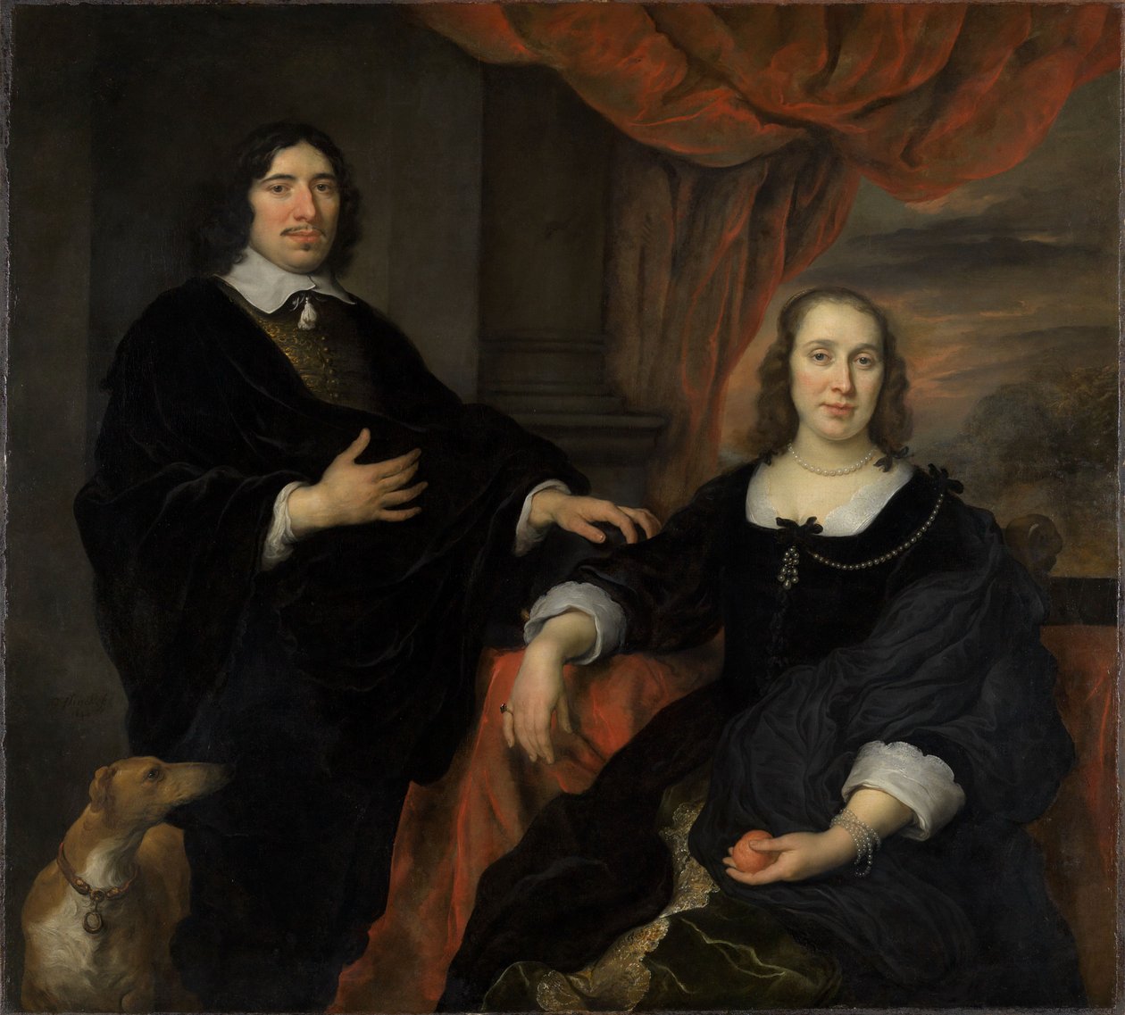 Portret van een echtpaar door Govaert Flinck