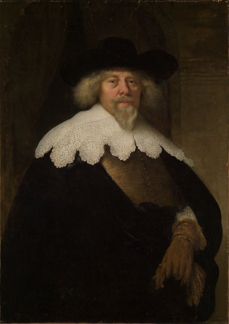Portret van een heer door Govaert Flinck
