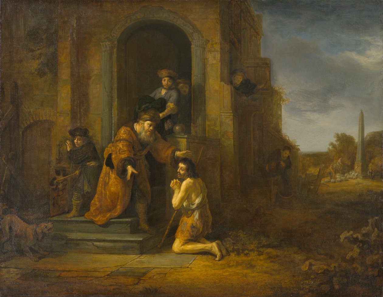 De terugkeer van de verloren zoon door Govaert Flinck