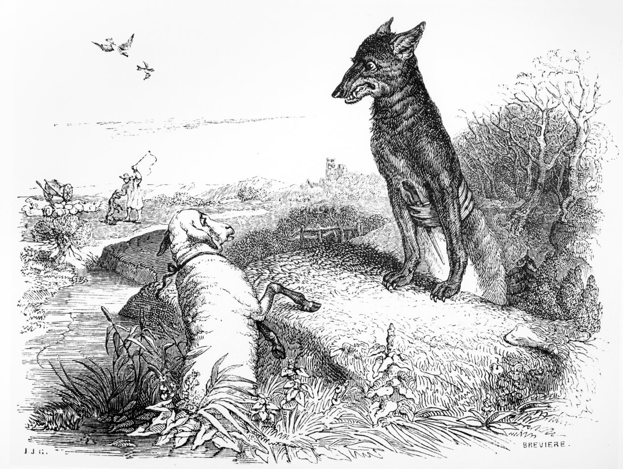De Wolf en het Lam, illustratie voor 