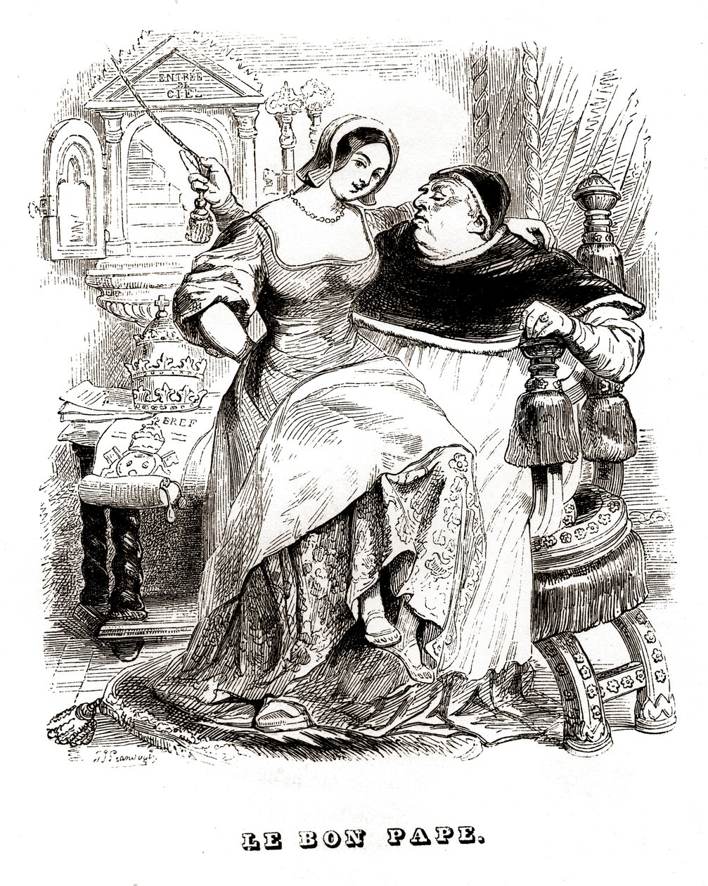 De Goede Paus: Tijd door Grandville (1803 47)