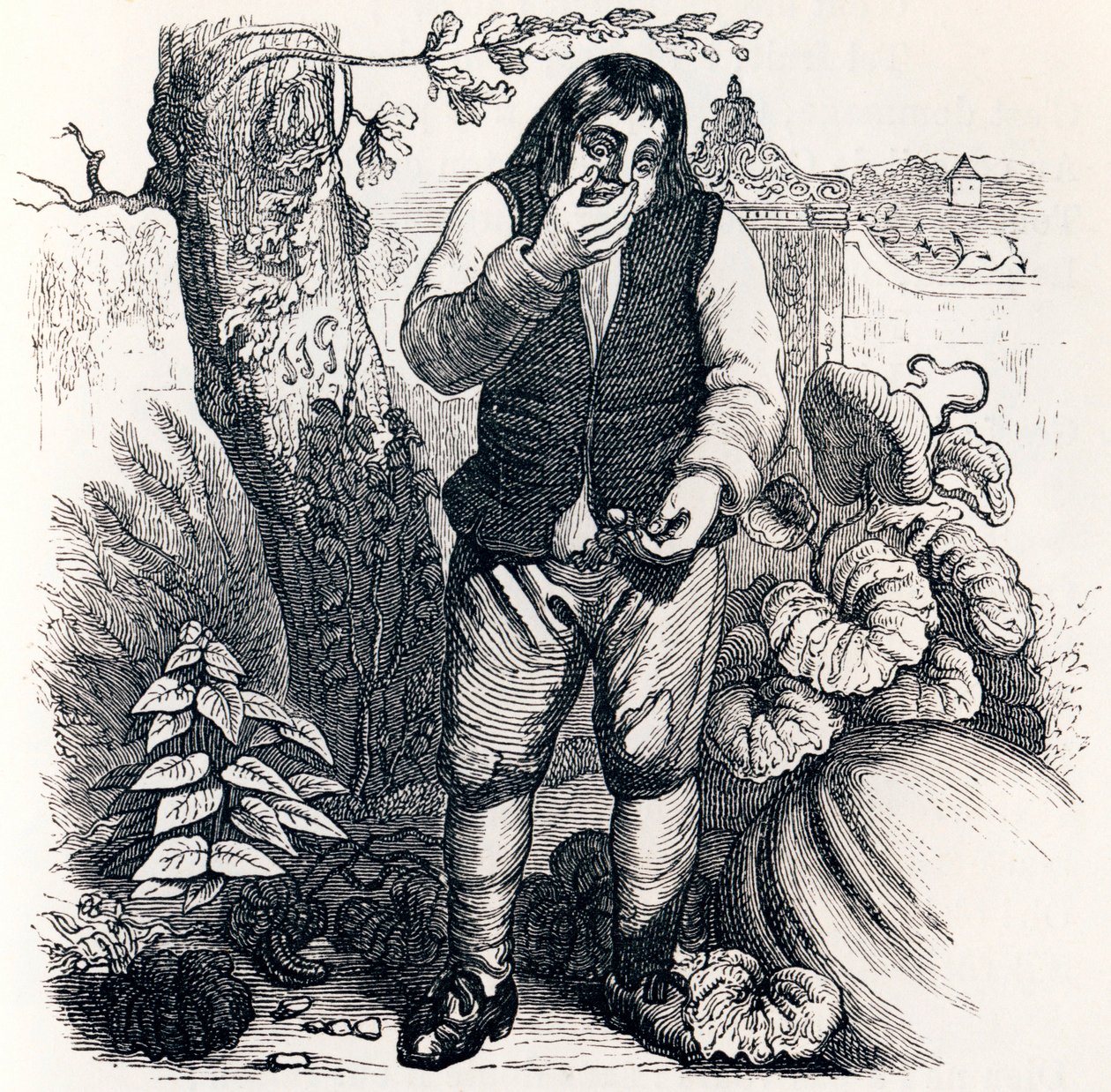 De eikel en de pompoen door Grandville