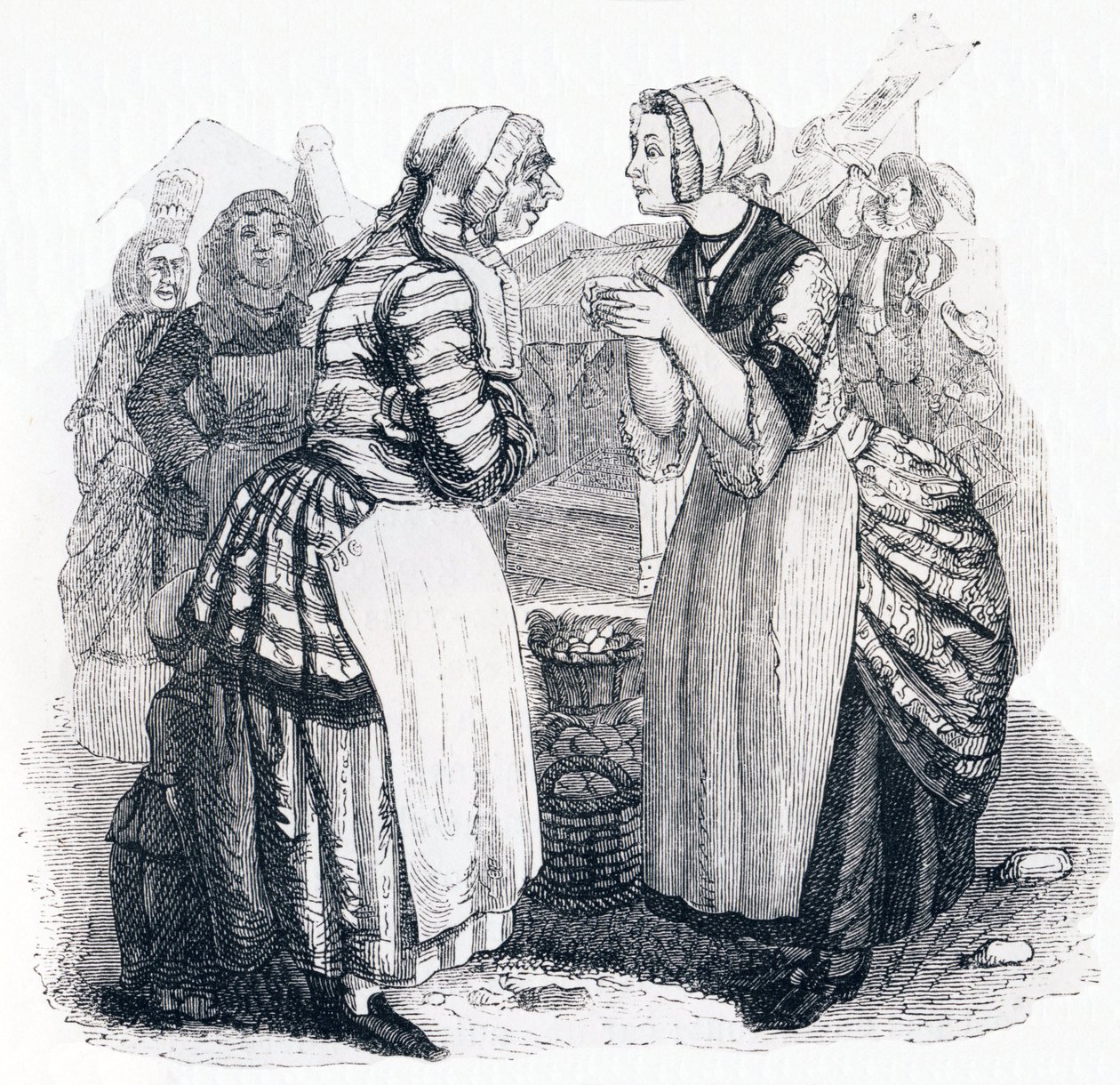De vrouwen en het geheim - Fabels van La Fontaine door Grandville