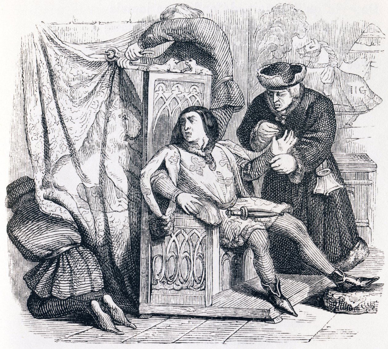Het horoscoop - Fabels van La Fontaine door Grandville