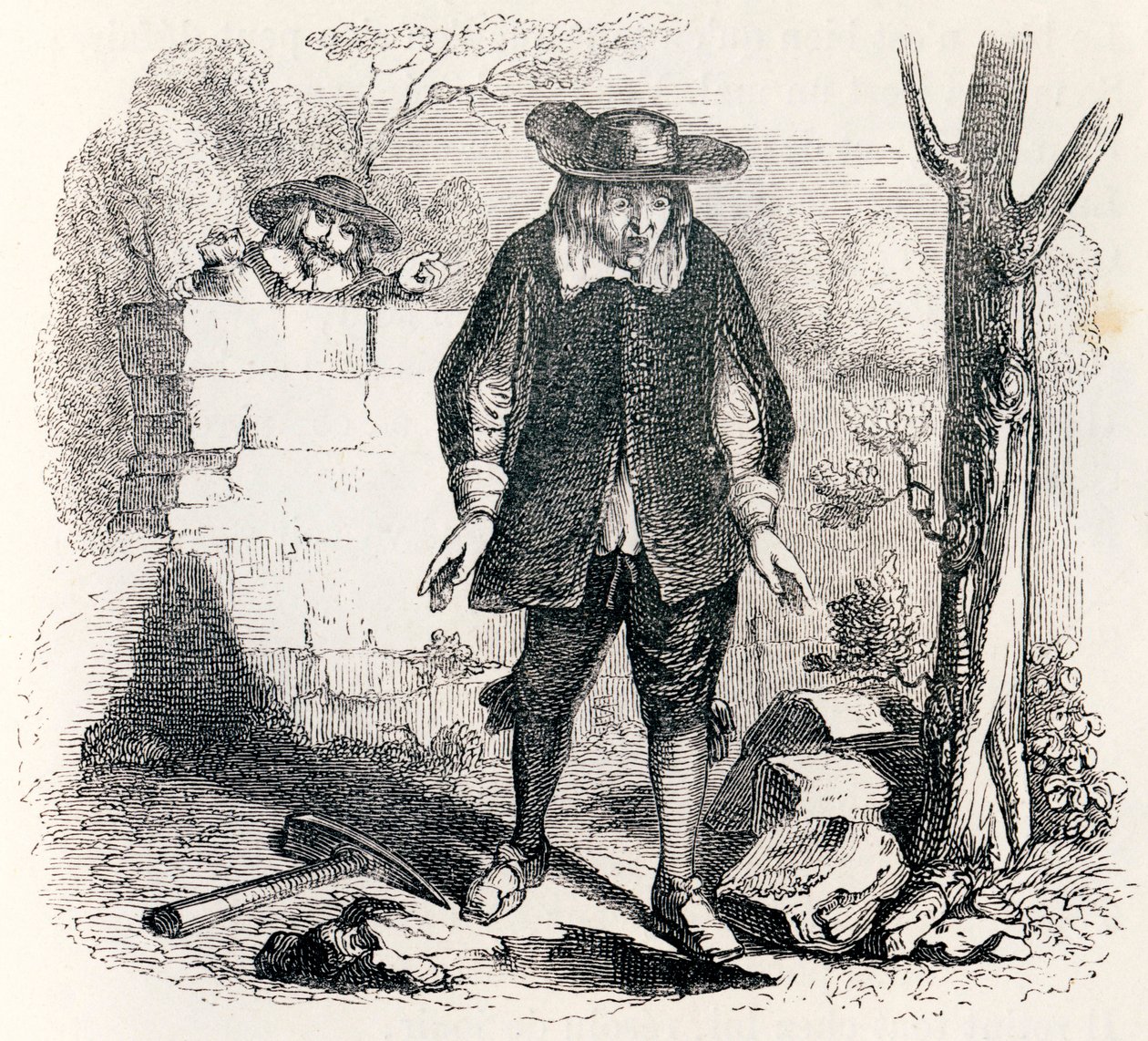 De brander en zijn kompaan - Fabels van La Fontaine door Grandville
