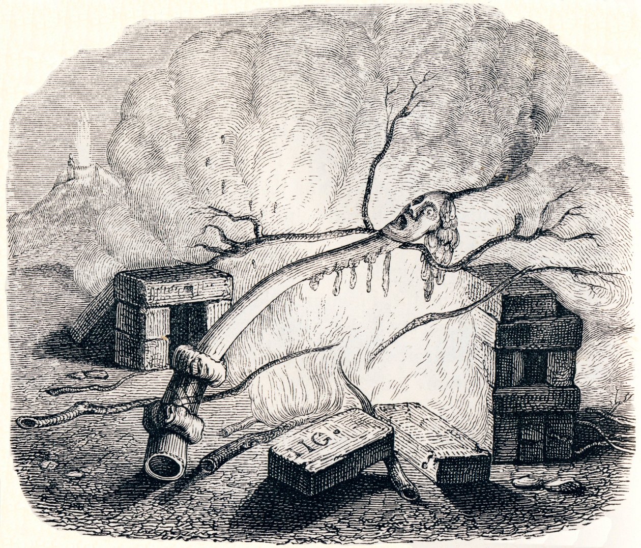 De kaars - Fabels van La Fontaine door Grandville