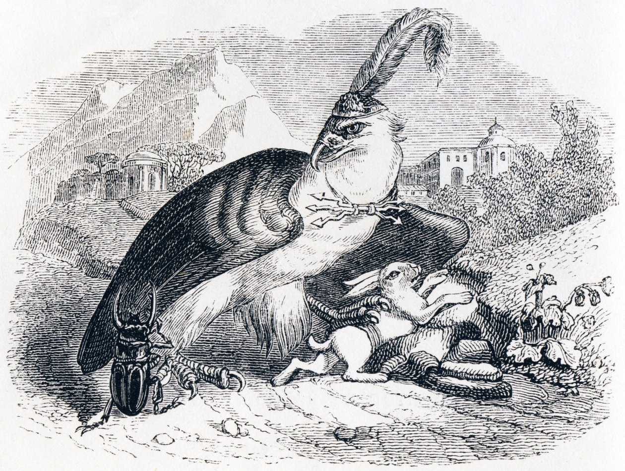 De adelaar en de slak - Fabels van La Fontaine door Grandville