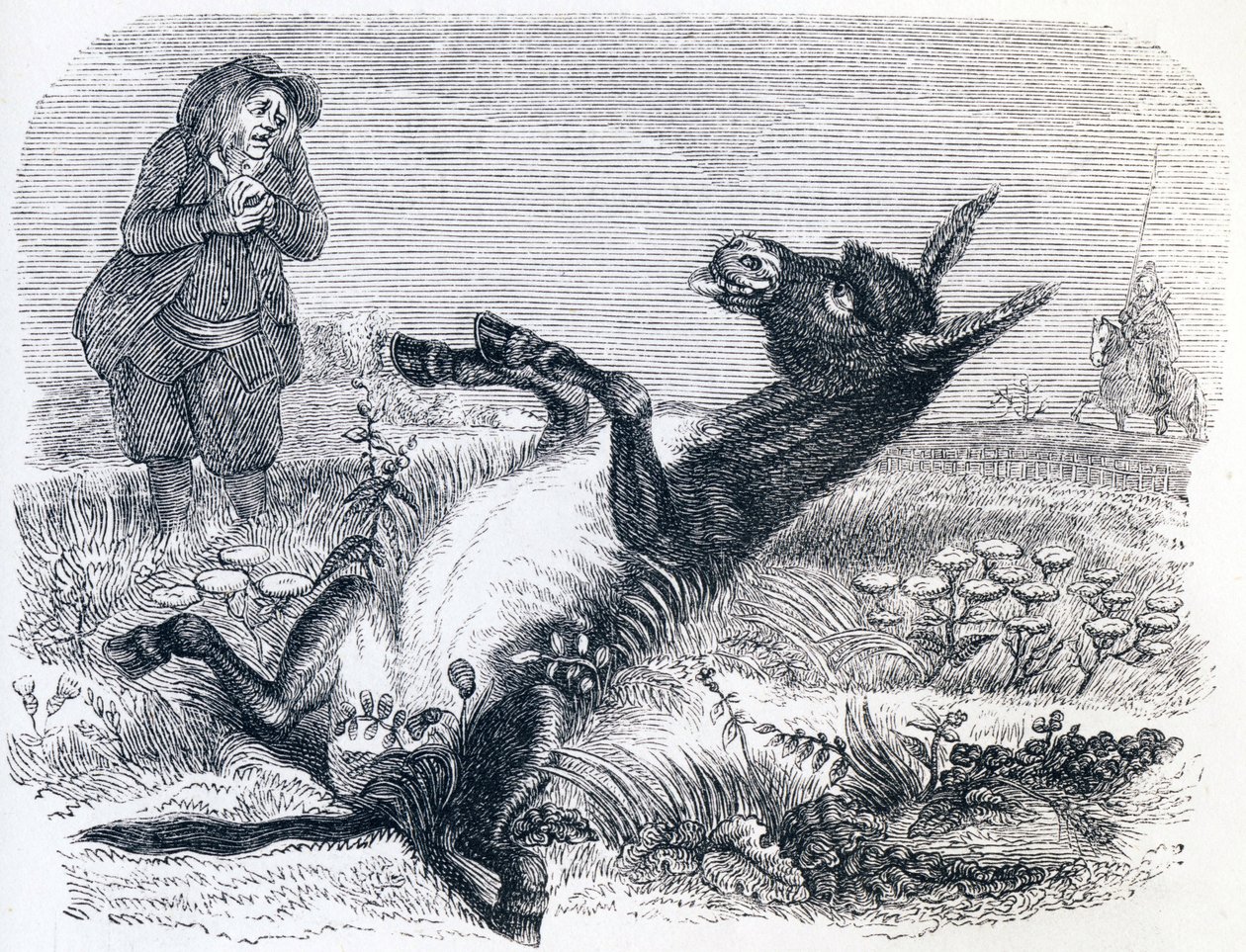 De oude man en de vos door Grandville