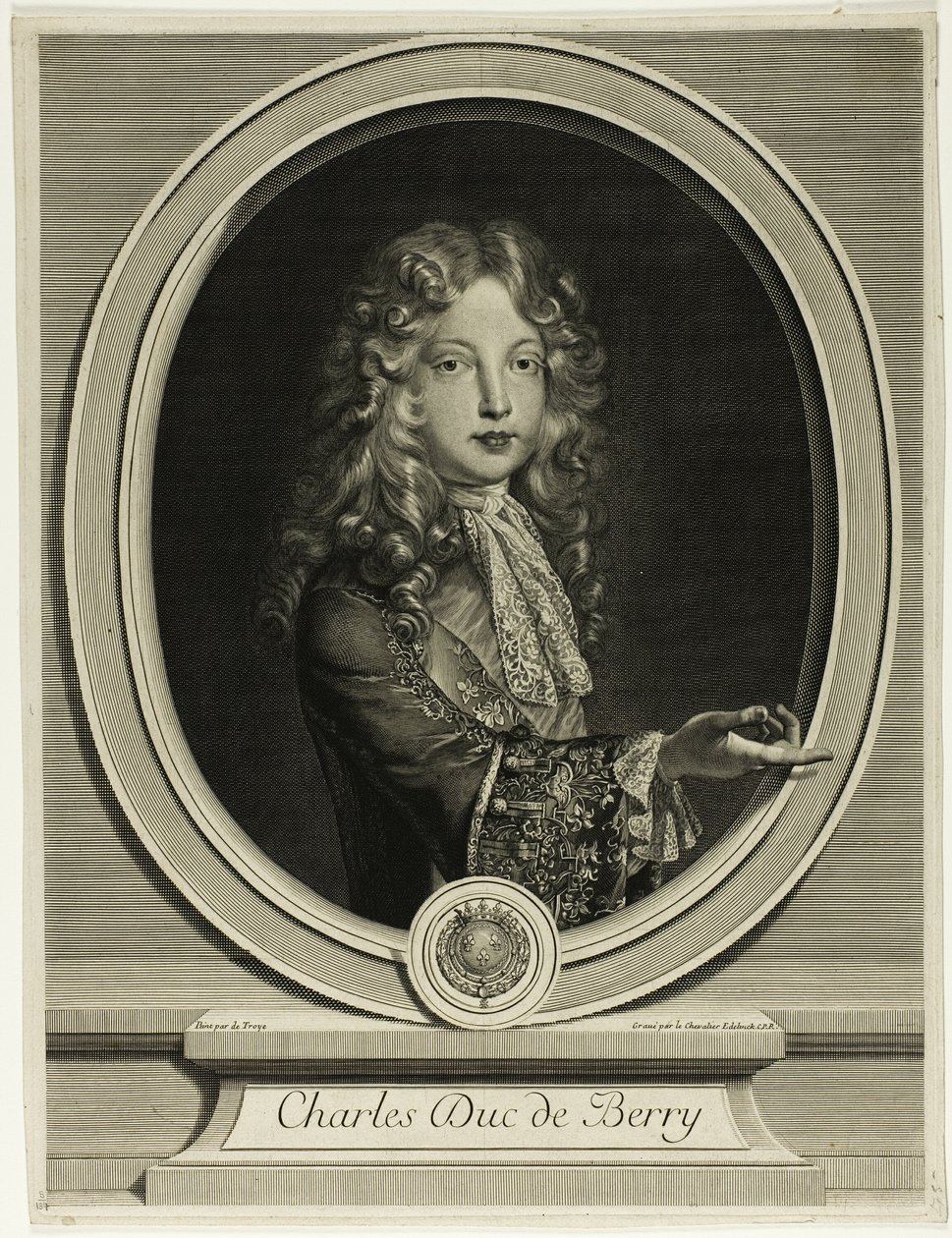 Charles Duc de Berry door Gérard Edelinck