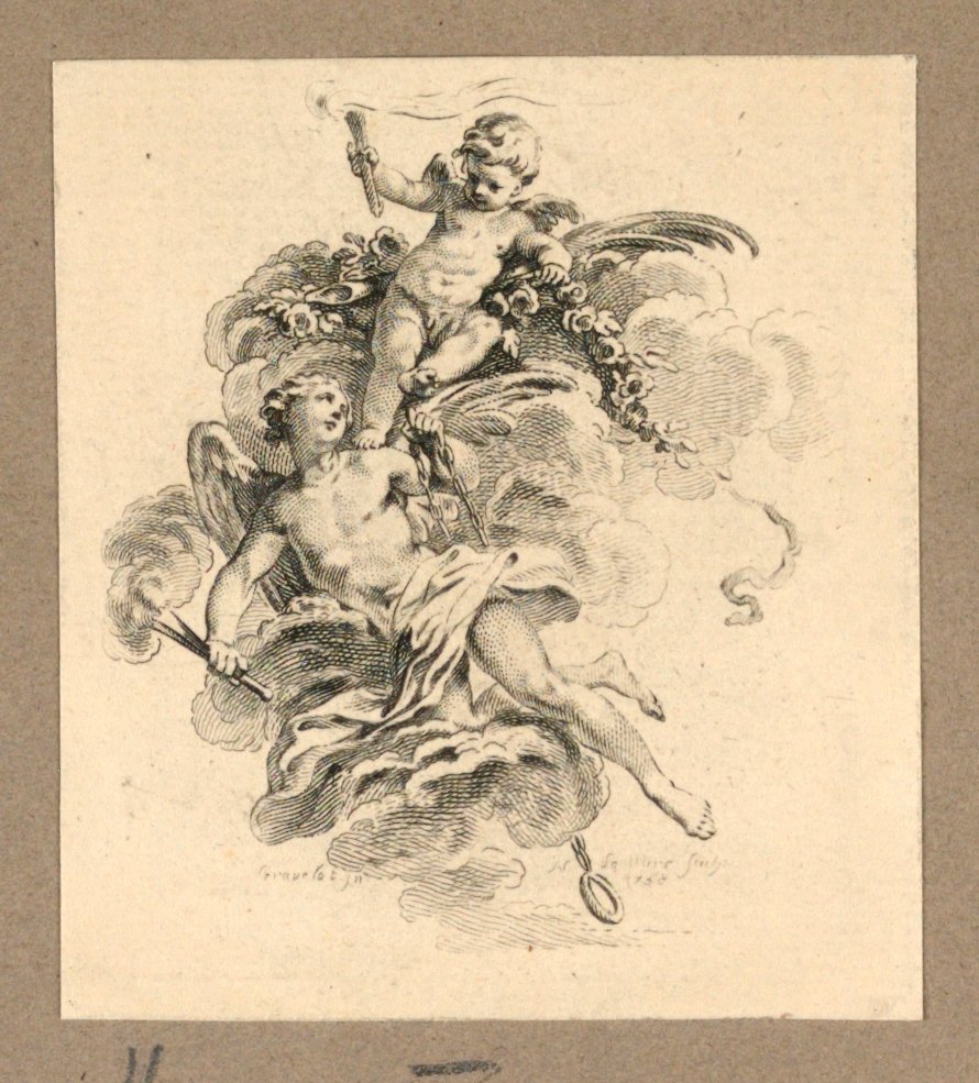 Hymen en Putto door Gravelot