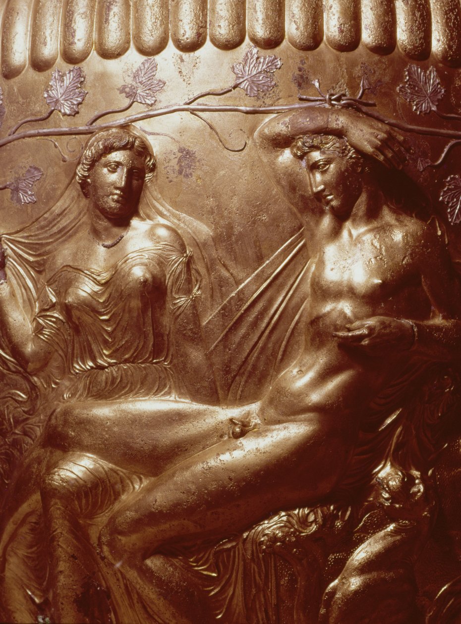 Detail van de Dherveni Krater door Greek