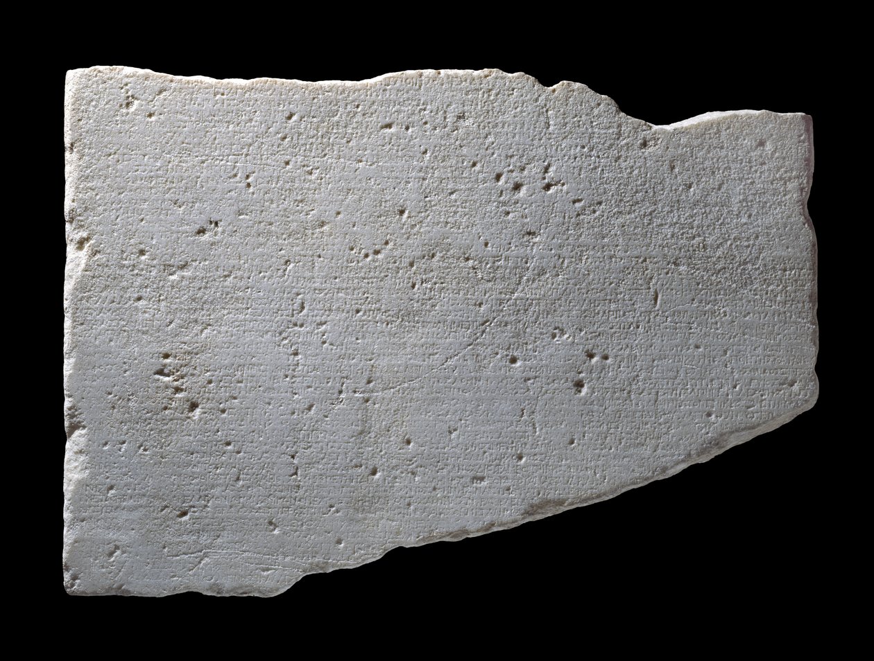 Fragment van het Parische Marmer, c.264 v.Chr. door Greek