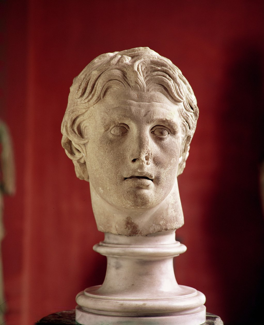 Hoofd van Alexander de Grote, gevonden in Pergamon door Greek
