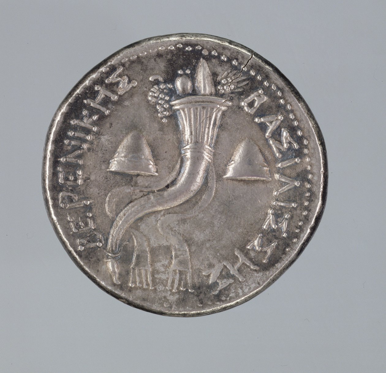 Zilveren Didrachma van Berenice II door Greek