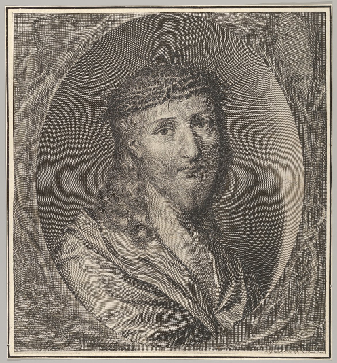 Christus met de doornenkroon door Gregoire Huret