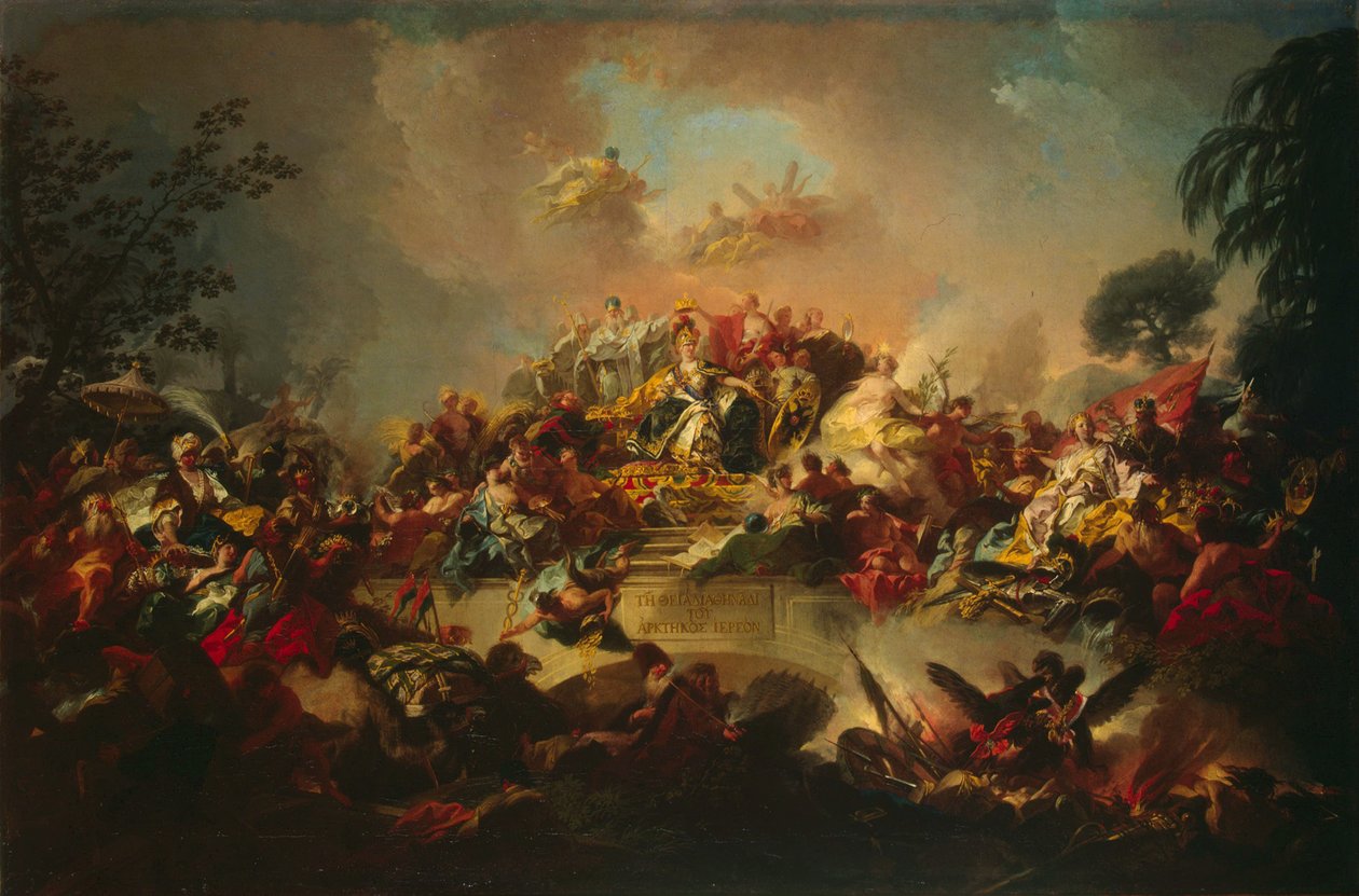 Apotheose van het Regeer van Catharina II, 1767 door Gregorio Guglielmi