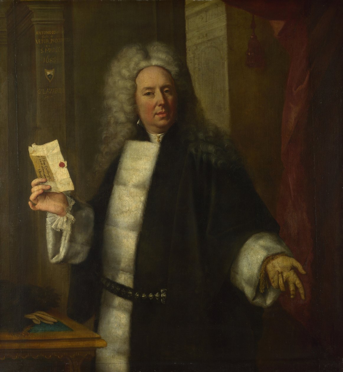 Portret van Antonio Correr, 1685 door Gregorio Lazzarini