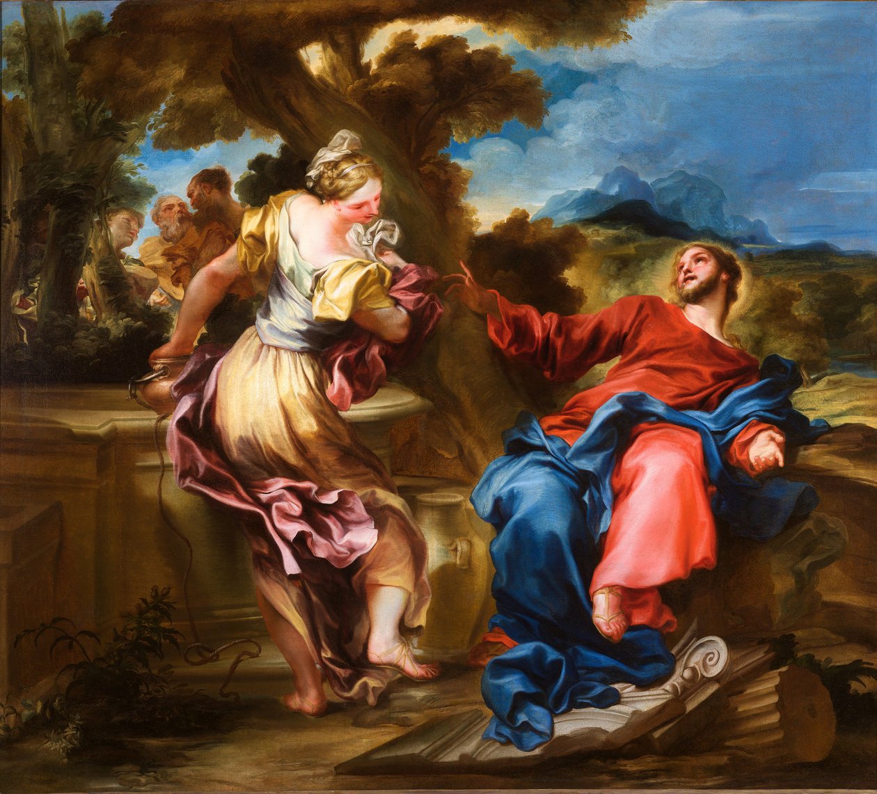 Christus en de Samaritaanse vrouw door Gregorio De Ferrari