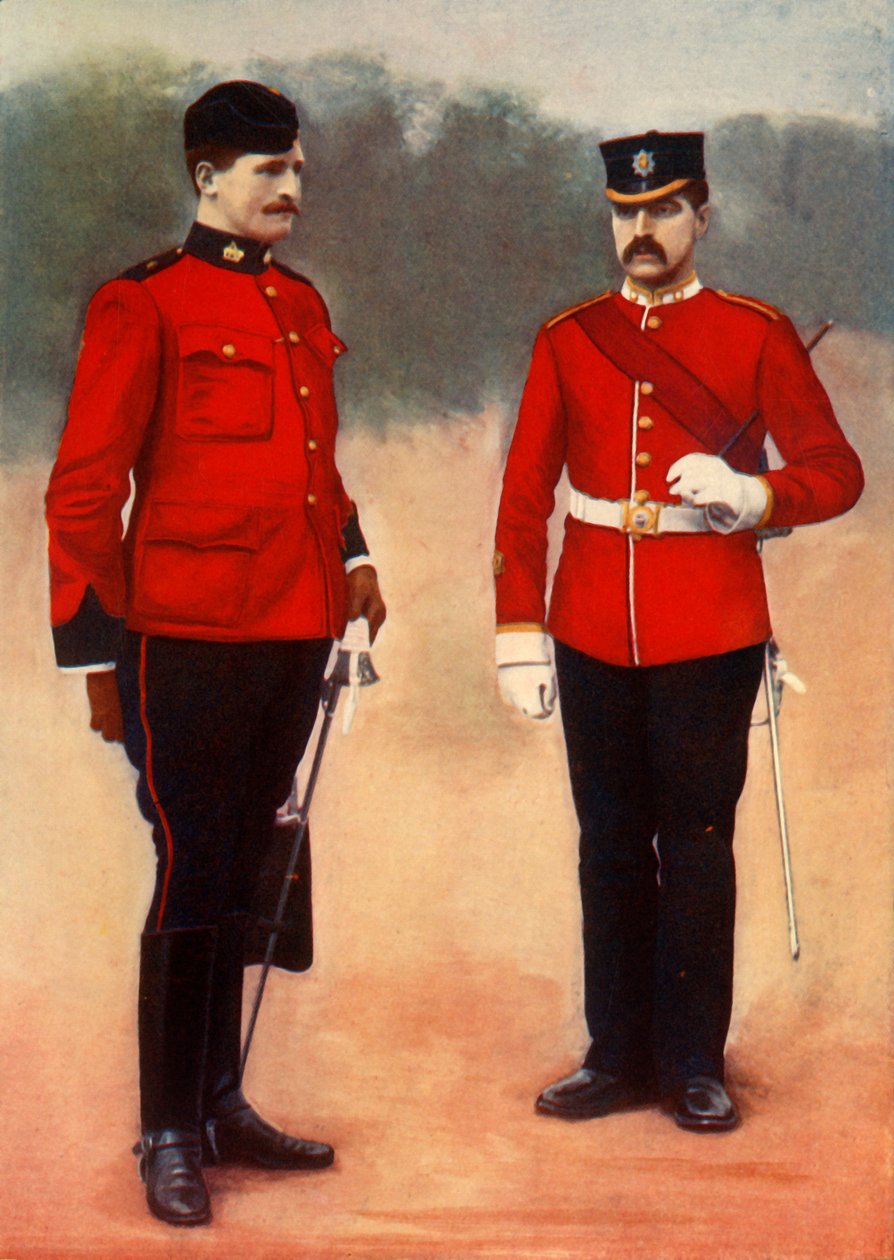 West Surrey Adjudant en East Surrey Sergeant-Majoor, 1901 door Gregory and Co