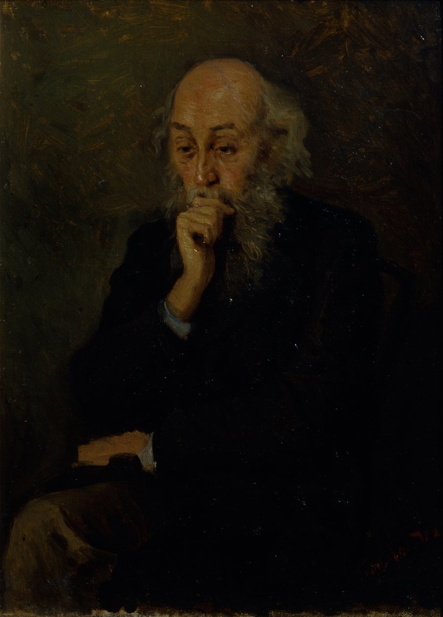 Portret van de kunstenaar Nikolai Ge 1831-1894 door Grigori Grigoryevich Myasoedov