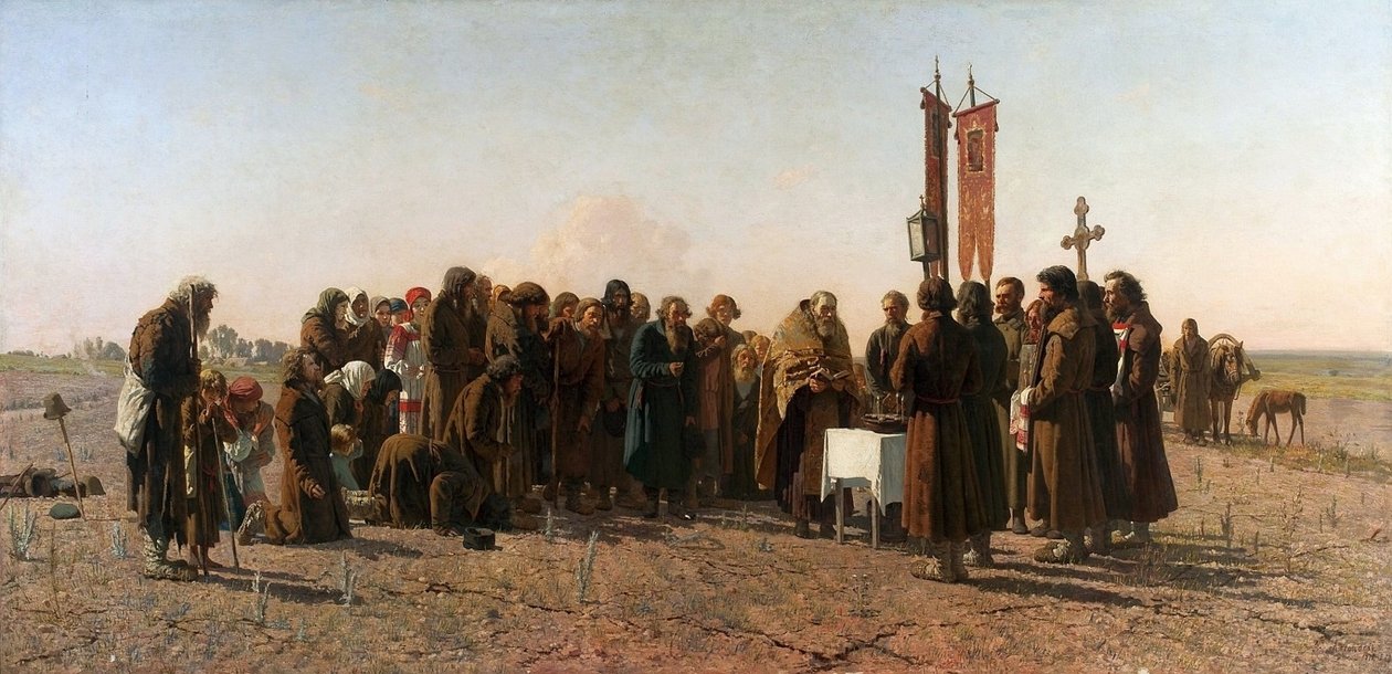 Een Gebed in Tijd van Droogte door Grigoriy Myasoyedov
