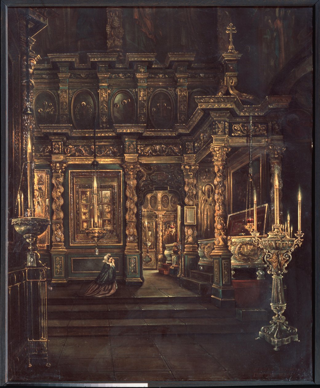 In de Kathedraal van de Ontslapenis van de Heilige Maagd in Rostov door Grigory Vasilievich Yurov