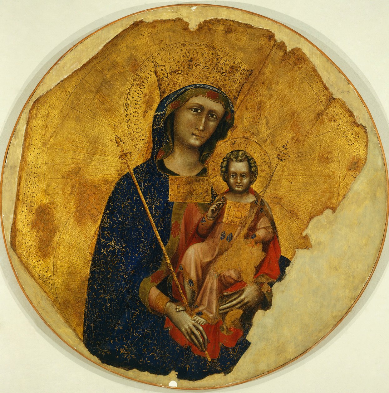 Madonna met Kind door Guariento di Arpo