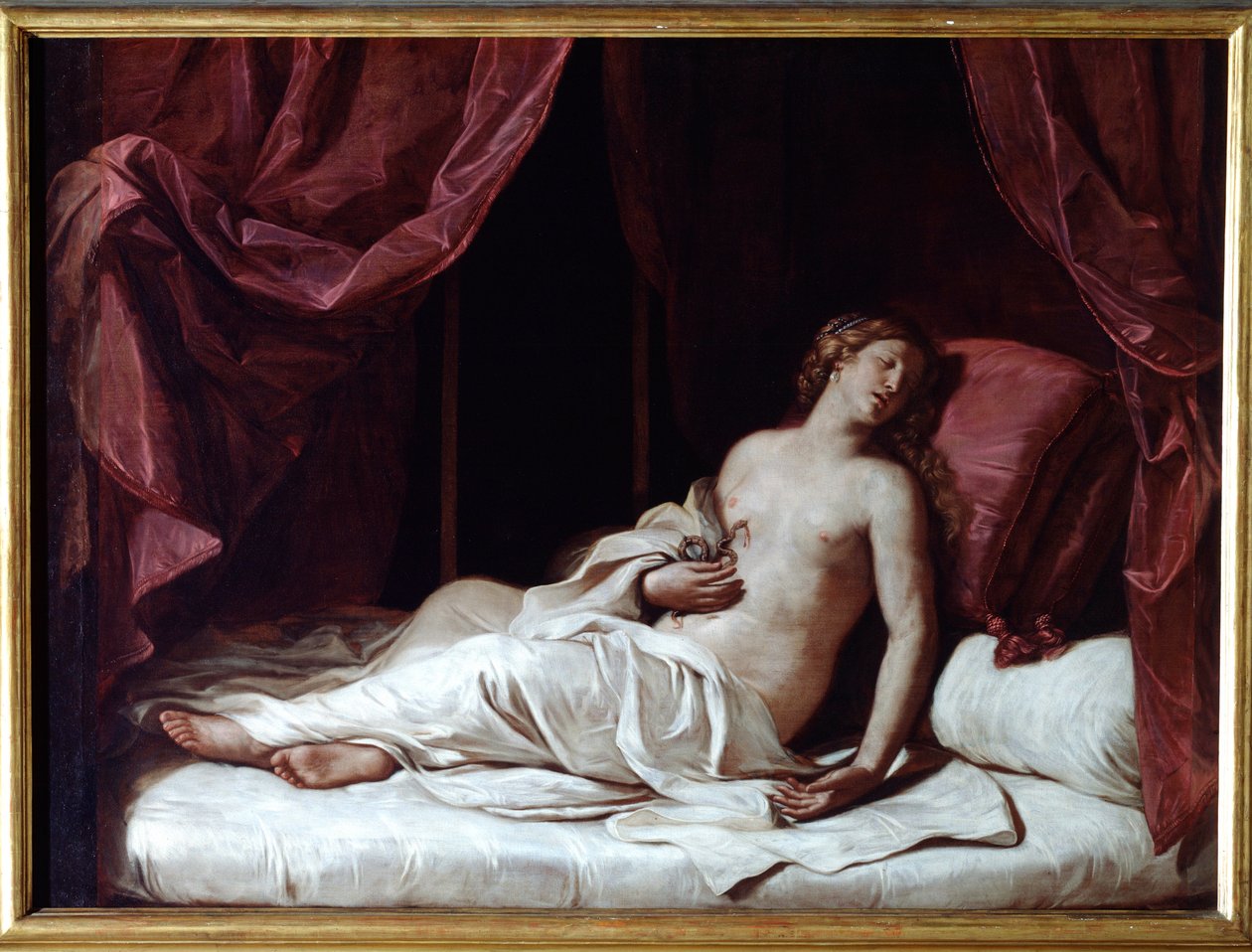 De dood van koningin Cleopatra door Guercino