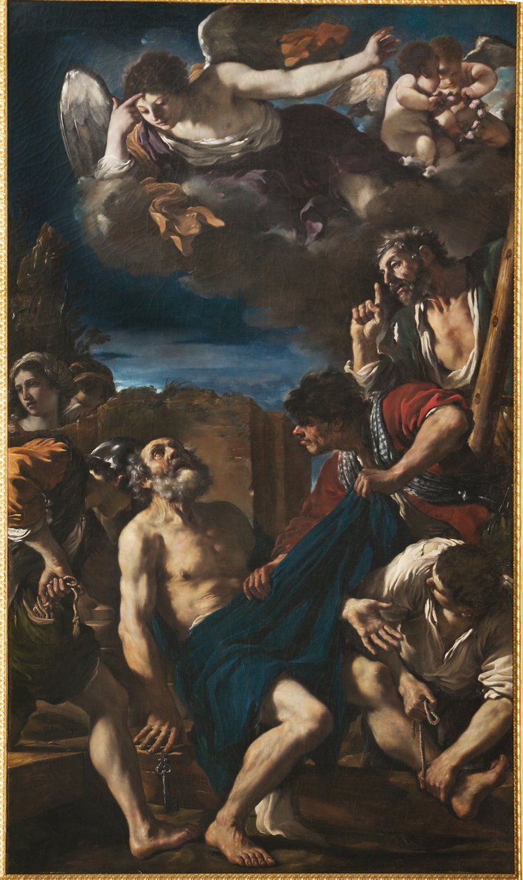 Het martelaarschap van Sint Petrus door Guercino