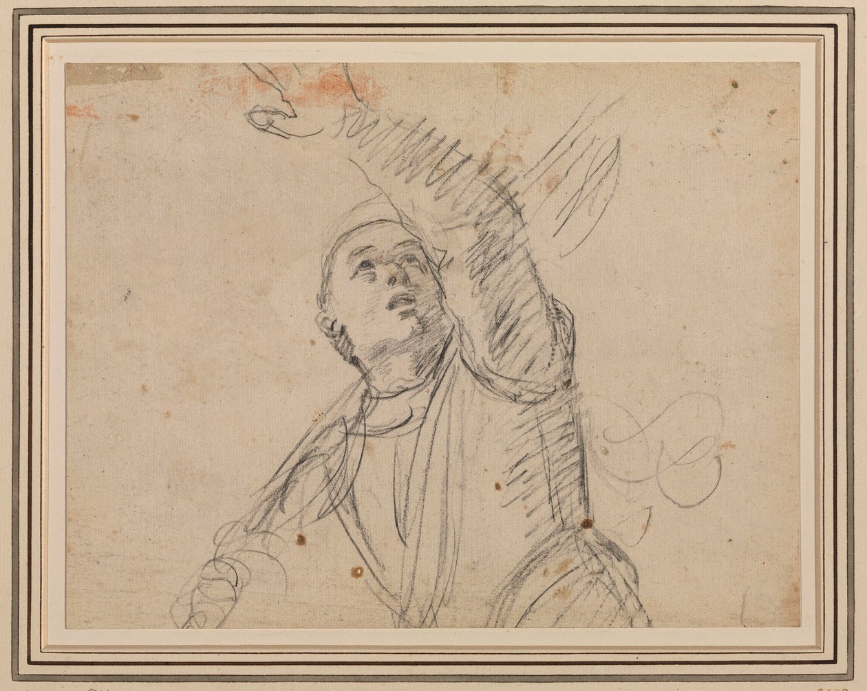 Guercino - Een soldaat, naar de soldaat in An. Carracci
