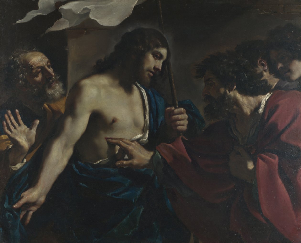 De Ongeloof van Sint Thomas, 1621 door Guercino