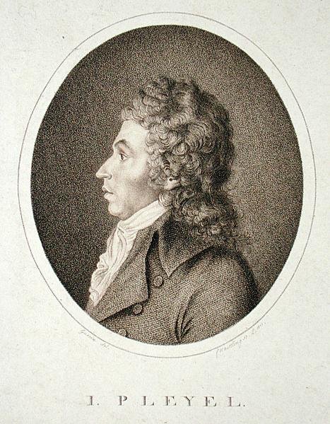 Ignaz Joseph Pleyel (1757-1831) gegraveerd door F.W. Nettling door Guerin (after)