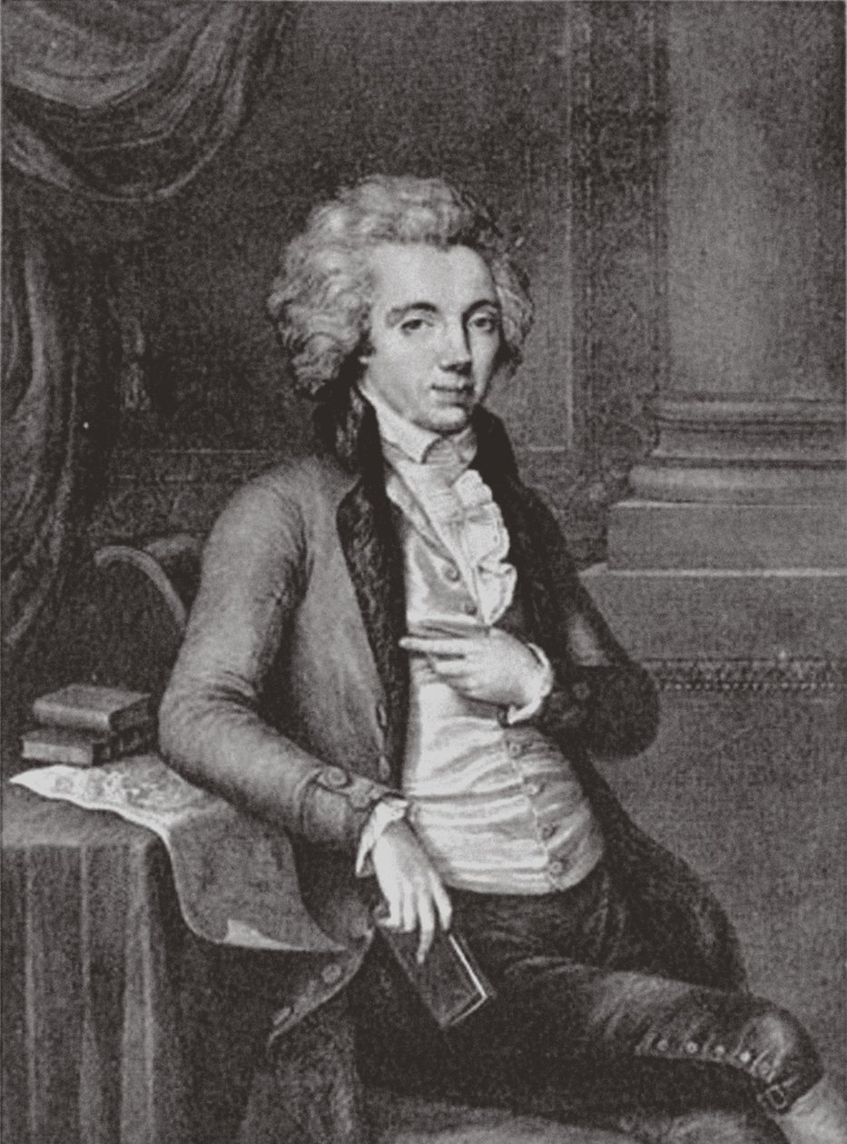 Portret van Graaf Pavel Martynovich Skavronsky 1757-1793, 1791 door Guglielmo Morghen