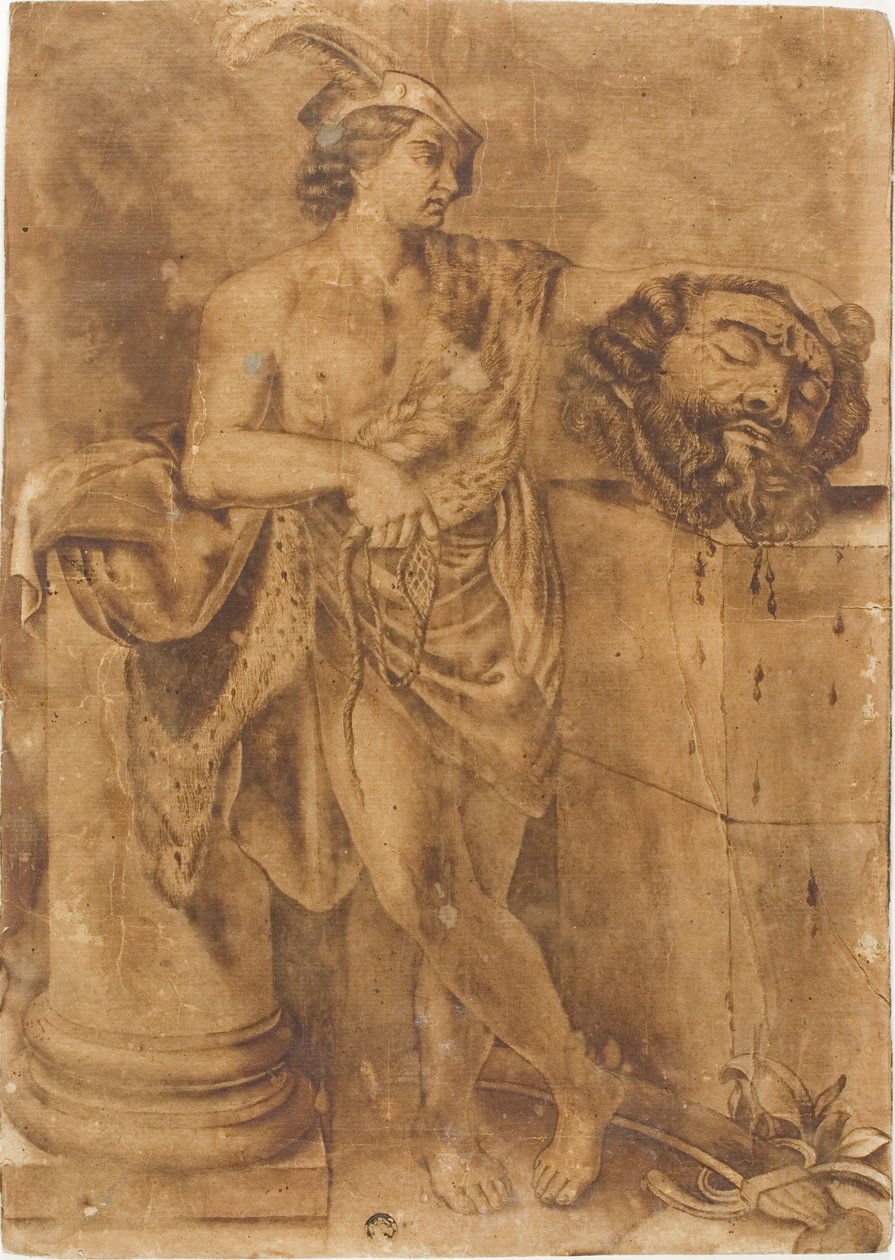 David met het Hoofd van Goliath door Guido Reni