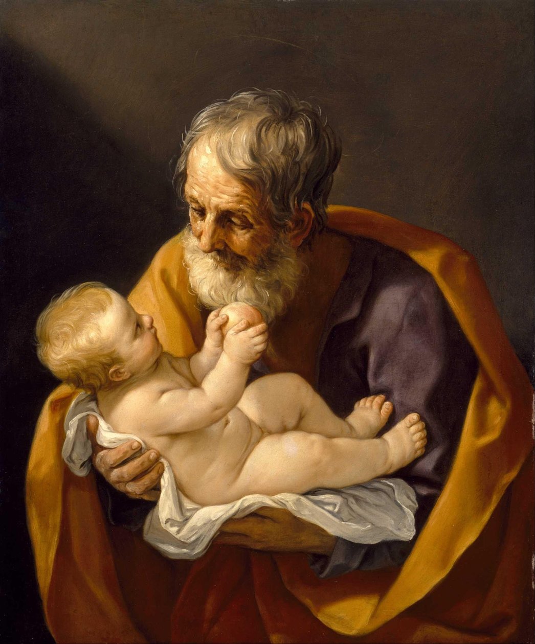 Sint Jozef en het Christuskind door Guido Reni