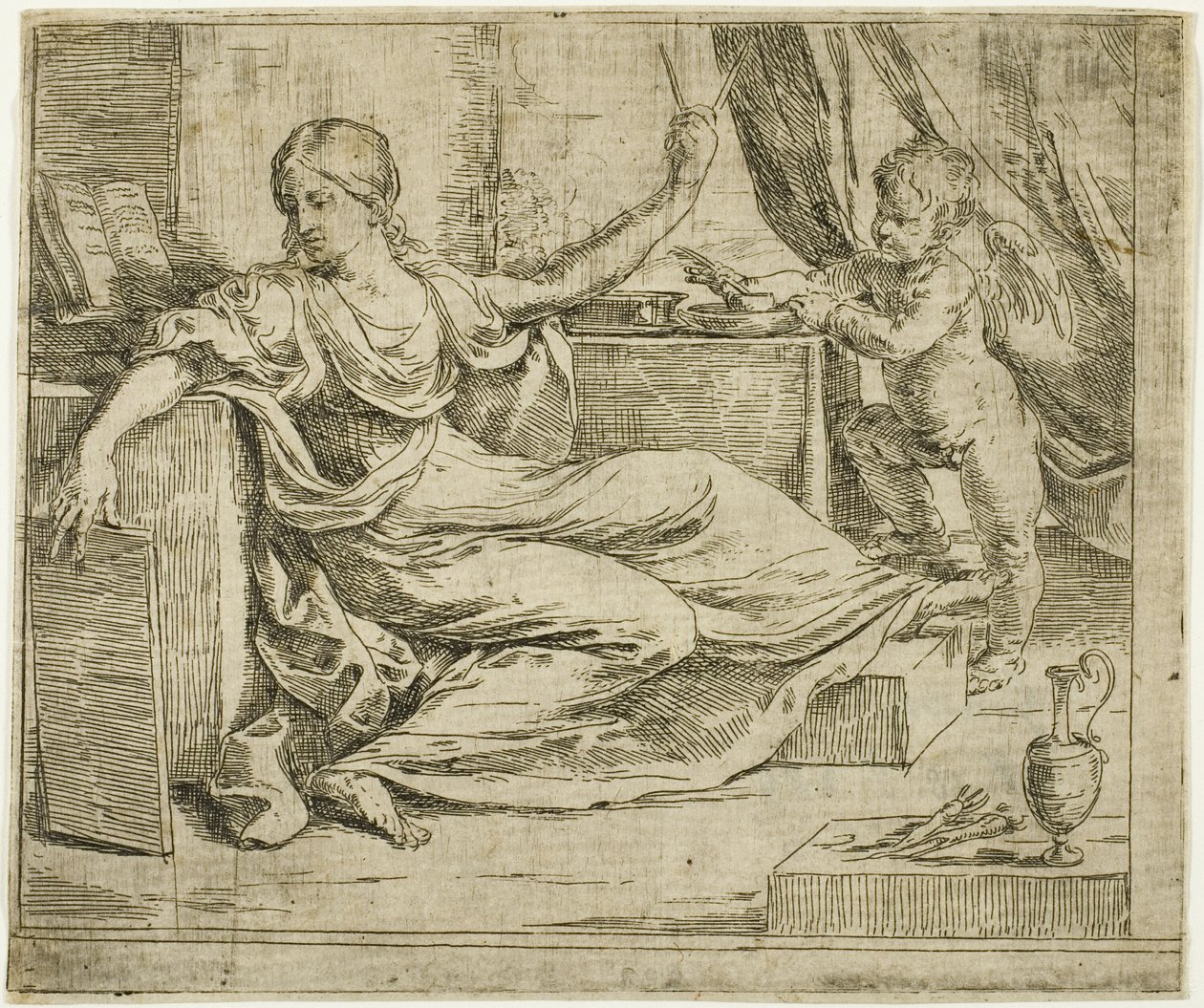 Wetenschap of De Liefde voor Studie door Guido Reni