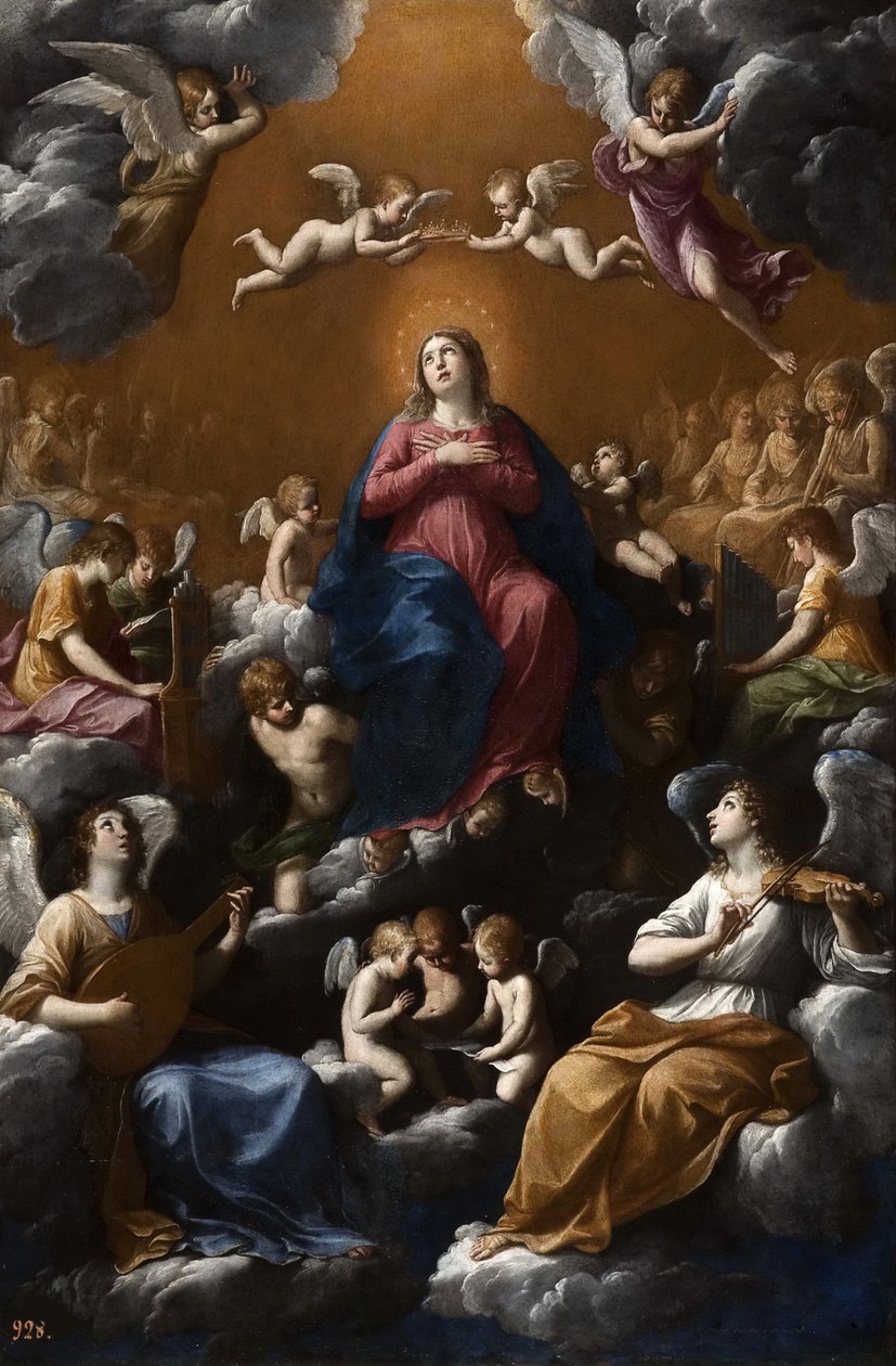 De tenhemelopneming van de Heilige Maagd Maria, 1603 door Guido Reni