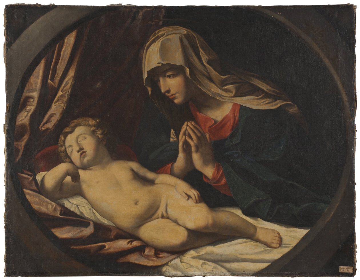 De Maagd en het slapende kind door Guido Reni